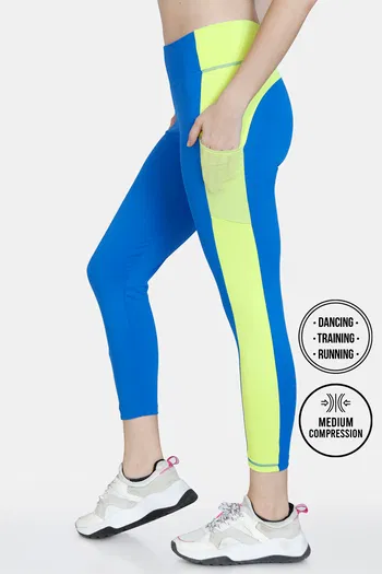 Buy Zelocity Quick Dry Gym Leggings - Victoria Blue